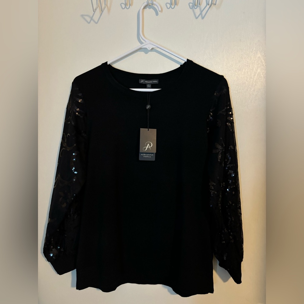 Adriana Papell sequin top